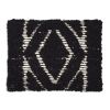 Obsidian Hand Woven Lumbar Pillow