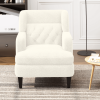 Upholstered Accent Chair Tufted Armchair for Living Room and Bedroom, Beige