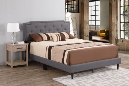 Glory Furniture Deb G1104-QB-UP Queen Bed - All In One Box , GRAY