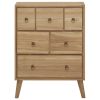 Chest of Drawers 22"x11.8"x31.5" Solid Wood Teak