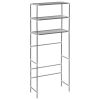 3-Tier Storage Rack over Laundry Machine Silver 27.2"x11"x66.5"