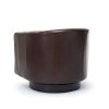 Tanner Brown Top Grain Leather Swivel Chair