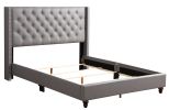 Glory Furniture Julie G1912-QB-UP Queen Upholstered Bed , LIGHT GREY