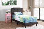 Glory Furniture Deb G1106-TB-UP Twin Bed- All in One Box , BLACK