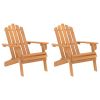 Patio Adirondack Chairs 2 pcs Solid Wood Acacia
