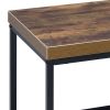Weathered Oak and Black 1-shelf TV Stand