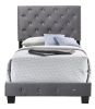 Glory Furniture Suffolk G1401-TB-UP Twin Bed , GRAY