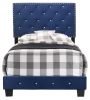 Glory Furniture Suffolk G1405-TB-UP Twin Bed , NAVY BLUE