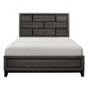 Modern Style Clean Line Design Gray Finish 1pc Queen Size Bed Contemporary Bedroom Furniture