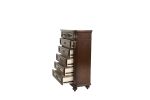 Antique Cherry / Antique Walnut Wooden 1pc Chest Of Drawers Storage Bedroom Furniture Unique Design