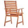 Patio Dining Chairs 3 pcs Solid Acacia Wood