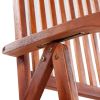 Folding Patio Chairs 2 pcs Solid Acacia Wood Brown