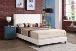 Glory Furniture Julie G1918-FB-UP Full Upholstered Bed , WHITE