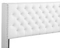 Glory Furniture Julie G1918-FB-UP Full Upholstered Bed , WHITE