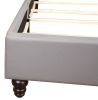 Glory Furniture Julie G1912-QB-UP Queen Upholstered Bed , LIGHT GREY