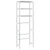 3-Tier Storage Rack over Toilet Silver 20.9"x11"x66.5"