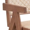 Beige and Natural Accent Chair