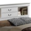 Glory Furniture Louis Phillipe G3190B-FSB Full Storage bed , White