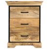 Chest of Drawers 23.6"x11.8"x29.5" Solid Mango Wood