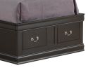 Glory Furniture Louis Phillipe G3150B-TSB Twin Storage Bed , Black