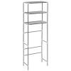 3-Tier Storage Rack over Toilet Silver 20.9"x11"x66.5"