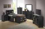 Glory Furniture Marilla G1500G-TSB3 Twin Storage Bed , Black