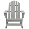 Patio Rocking Chair Wood Gray