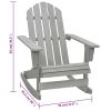 Patio Rocking Chair Wood Gray