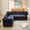 83.5-Inch Oversized Corner Sofa, L-Shaped Sectional Couch, 5-Seater Corner Sofas with 3 Pillows for Living Room, Bedroom, Apartment, Office