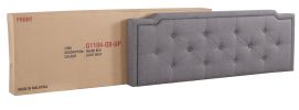 Glory Furniture Deb G1104-QB-UP Queen Bed - All In One Box , GRAY