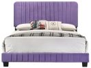 Glory Furniture Lodi G0502-QB-UP QUEEN BED , PURPLE