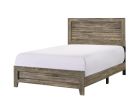 Grey Finish Fabric 1pc Twin Size Panel Bed Beautiful Wooden Bedroom Furniture Contemporary Style