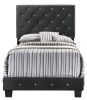 Glory Furniture Suffolk G1407-TB-UP Twin Bed , BLACK