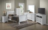 Glory Furniture Louis Phillipe G3190A-TB Twin Bed , White