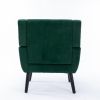 Modern Soft Velvet Material Ergonomics Accent Chair Living Room Chair Bedroom Chair Home Chair With Black Legs For Indoor Home
