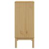 Chest of Drawers FLORO Wax Brown Solid Wood Pine